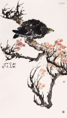 萧 朗 (1917-2010) 苍鹰图