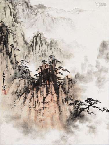 董寿平 (1904-1997) 黄山烟云