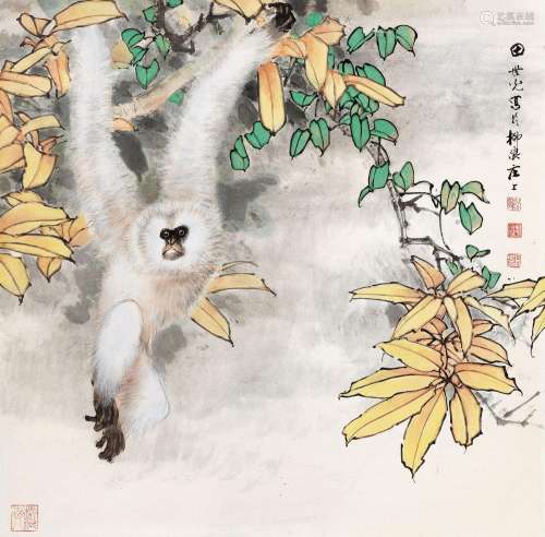 田世光 (1916-1999) 白猿