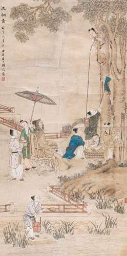 顾 洛 (1763-1837) 洗桐图