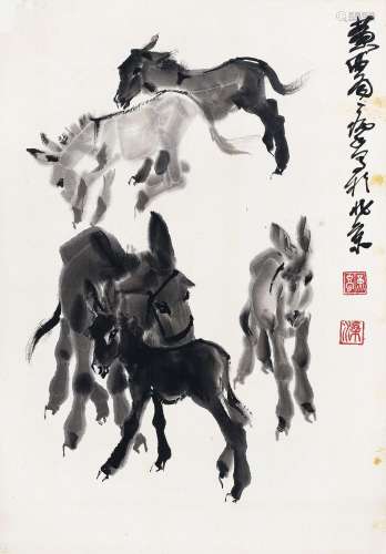 黄 胄 (1925-1997) 群驴图