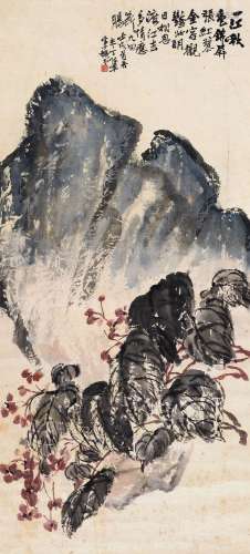 陈半丁 (1876-1970) 锦屏红蓼图