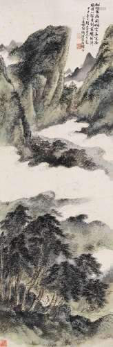 胡佩衡 (1892-1965) 游山得诗图