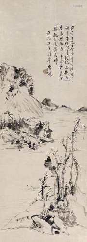 黄宾虹 (1865-1955) 野景自悦目