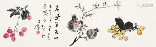 王雪涛（1903-1982） 多子多利 镜心 设色纸本 1979年作