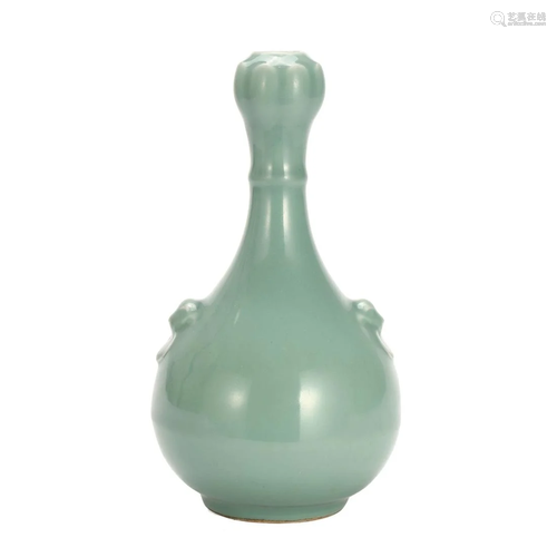 A CELADON GLAZED VASE