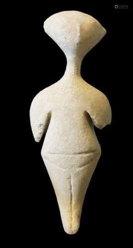 AN ANATOLIAN MARBLE FEMALE IDOL KILIA TYPE, CIRCA 4500-3500 ...