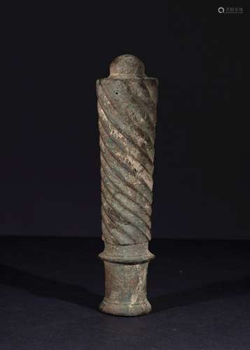 AN ISLAMIC PERIOD BRONZE AXE HEAD,12TH CENTURY