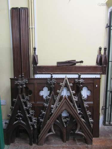 Quantity of Victorian gothic revival architectural pieces, p...