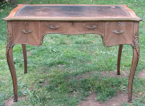 Late 19th century French faded Kingwood ladies writing desk,...