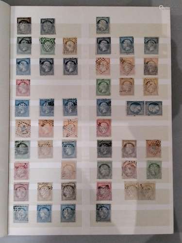 A stockbook of mint and used stamps from France from early 1...