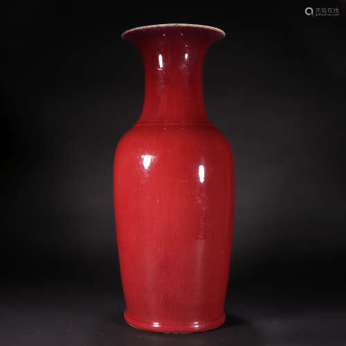 十八世纪 钧红釉大瓶