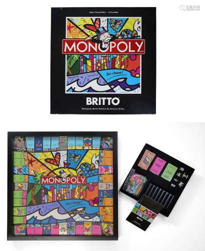 ROMERO BRITTO (Brazil, 1963)."Monopoly".Limited ed...