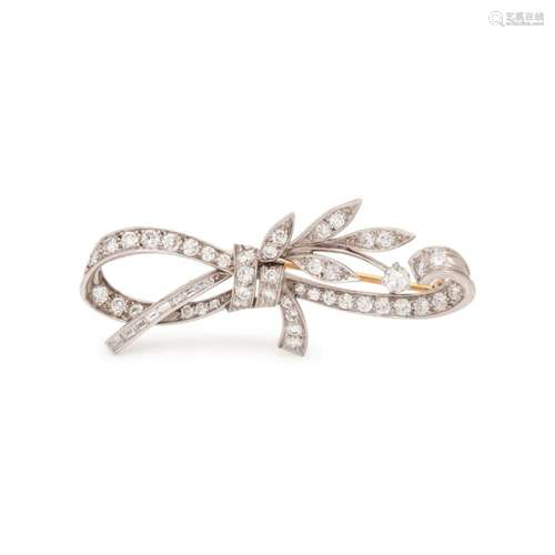 TIFFANY & CO., DIAMOND BROOCH