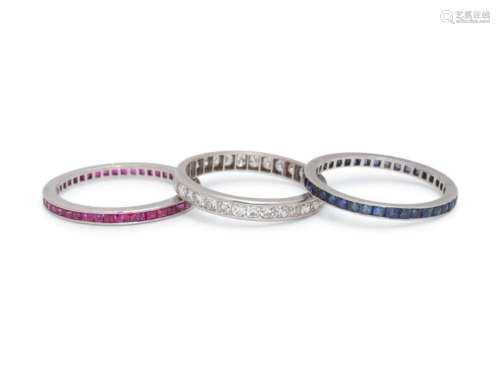 COLLECTION OF ETERNITY BANDS