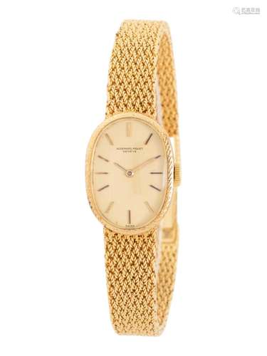 AUDEMARS PIGUET, 18K YELLOW GOLD WRISTWATCH