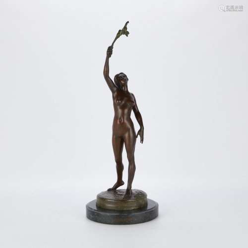 Gustave Dussart Nude Bronze