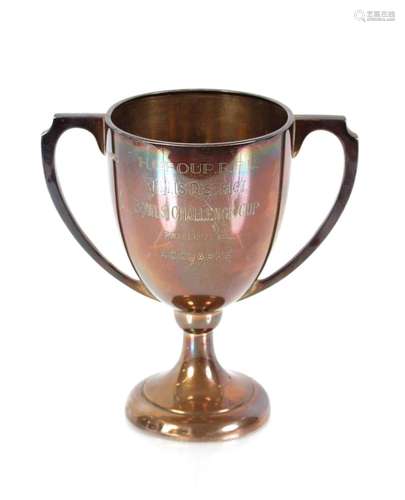 A silver trophy cup, by Walker & Hall Sheffield 1936, in...