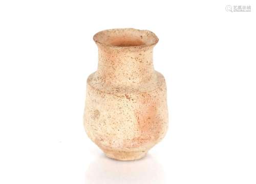 A small Elamite pottery vessel, 11cm high