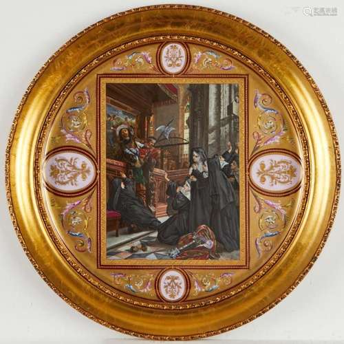 Large Royal Vienna Cabinet Plate 25 in.