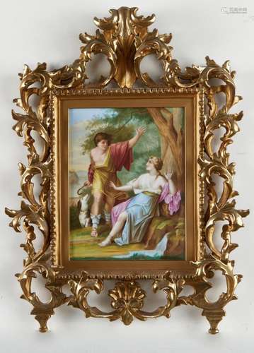 Royal Vienna Porcelain Plaque Apollo & Daphne