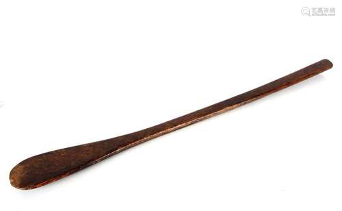 A late 19th / early 20th Century treen coracle paddle, or st...