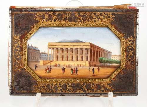 A mid 19th Century ladies souvenir Paris book, the chased me...