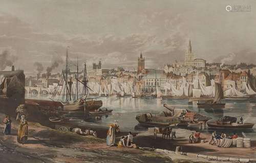 An 18th Century hand coloured engraving, of the South East P...