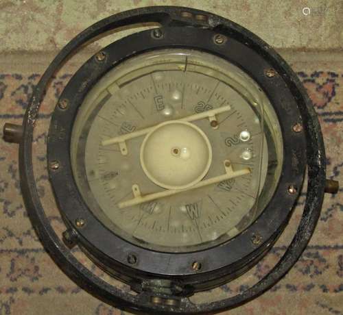 A Henry Brown & Son Ltd Dead Beat marine compass number ...