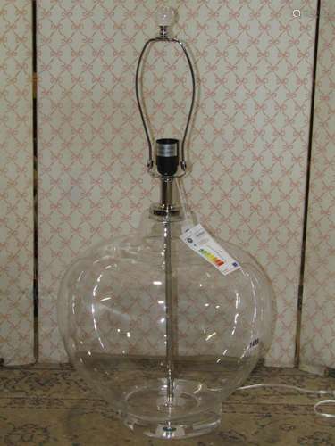 A contemporary and unused glass table lamp by Cox and Cox - ...