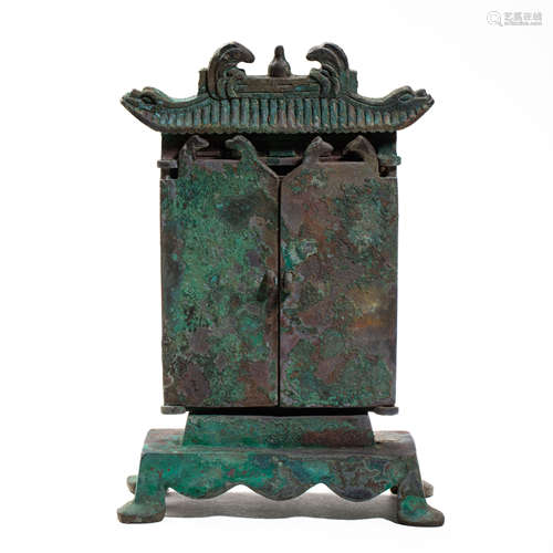 BRONZE BUDDHA PLAQUE, LIAO DYNASTY, CHINA