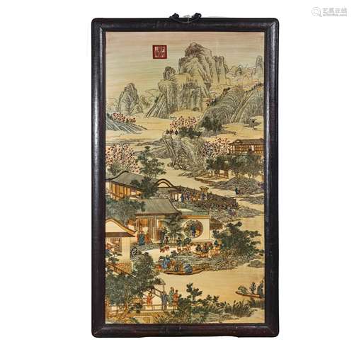 CHINESE HANGING SCREEN, QING DYNASTY