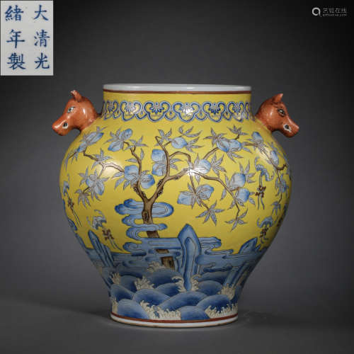 BLUE AND WHITE JARS FROM THE GUANGXU PERIOD, QING DYNASTY, C...