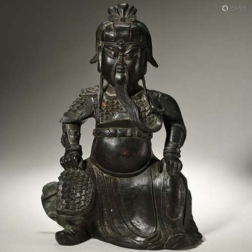 BRONZE STATUE OF GUAN GONG, MING DYNASTY, CHINA