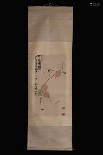 Chinese Ink Color Scroll Painting