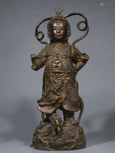 Chinese Gilt Bronze Statue