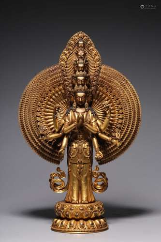 Chinese Gilt Bronze Buddha