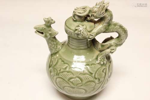 Chinese Glazed Porcelain Ewer