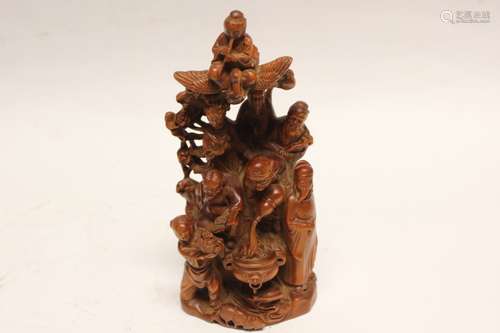 Chinese Huangyang Wood Carving