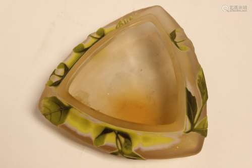 Galle Glass Ash Tray
