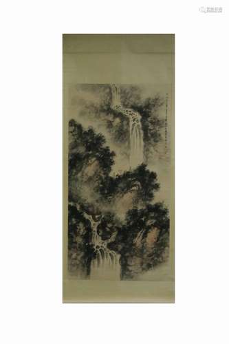 Chinese Ink Color Scroll Painting