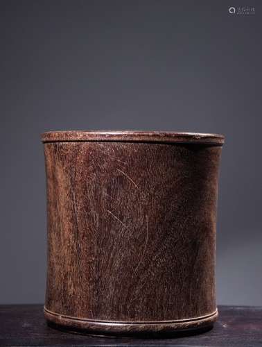 Chinese Zitan Wood Brushpot