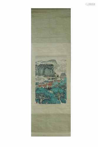 Chinese Ink Color Scroll Painting