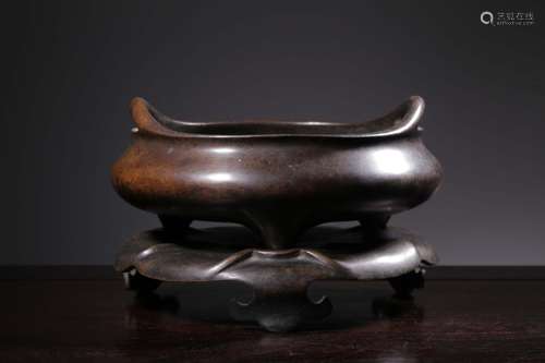 Chinese Bronze Censer,Mark