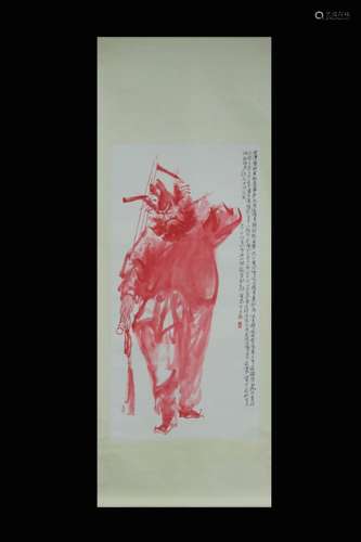 Chinese Ink Color Scroll Painting