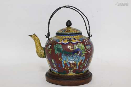 Chinese Cloisonne Teapot