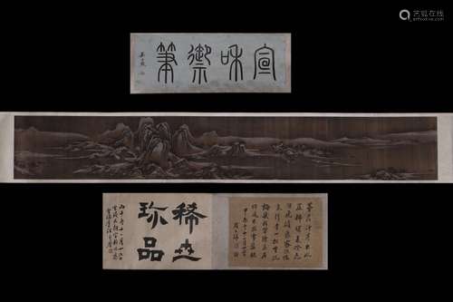 Chinese Ink Color Scroll Painting