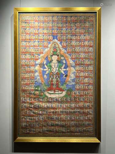 Ten Faced Avalokitesvara Thangka