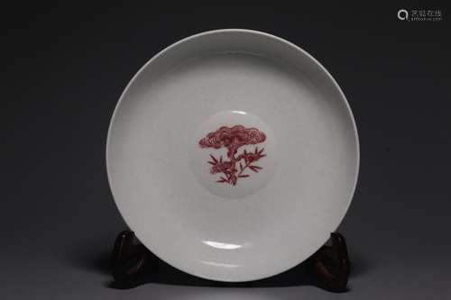 Underglaze Red Lingzhi Bowl