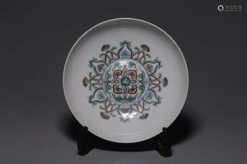 Doucai Baoxiang Flower Pattern Bowl